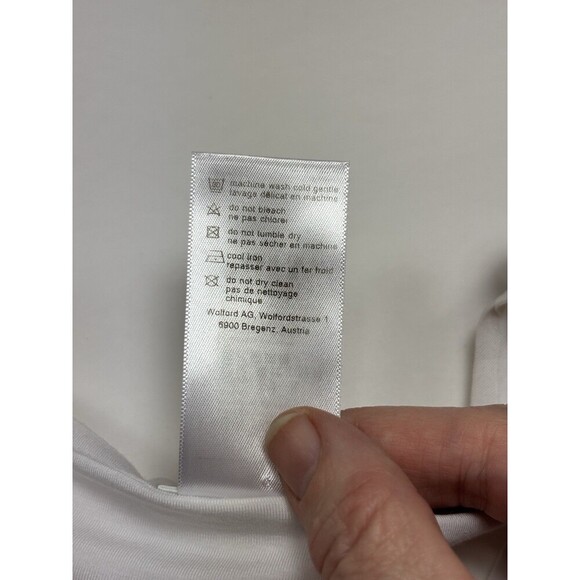 Wolford Tokio String Bodysuit White Small Scoop Neck Modal Elastane Modal - Picture 7 of 10